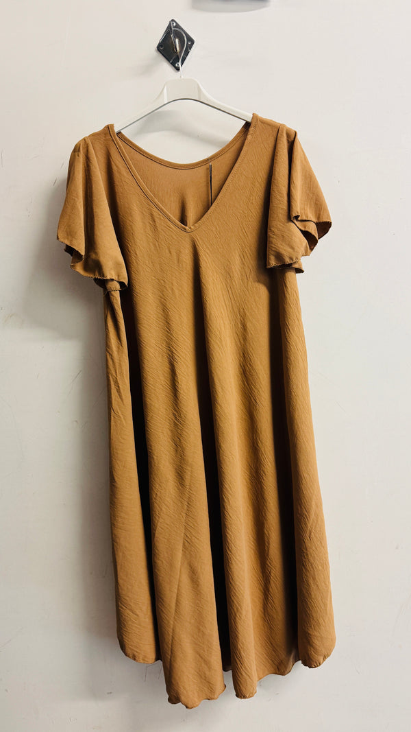 V-Neck Swing Dress