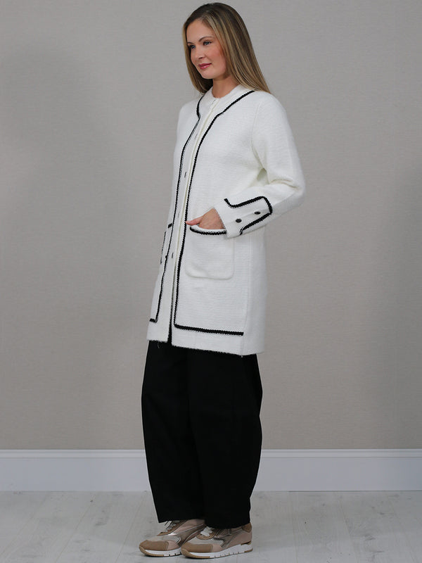 Classic Contrast Plush Coat