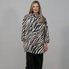 Italian Zebra Print Woolen Coat