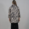 Italian Zebra Print Woolen Coat
