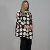 Italian Polka Dot Woolen Coat