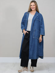 Chalk Frida Front Pocket Denim Jacket