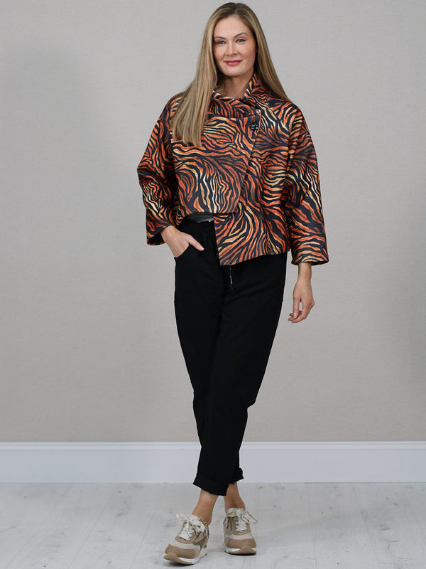 Crimson Vibe Statement Jacket