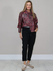 Crimson Vibe Statement Jacket