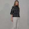 Studio Luxe Grid Knit Top