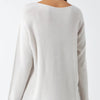 Soft as Cashmere Curved Hem Round Neck