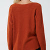 Soft as Cashmere Curved Hem Round Neck