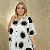 Spot Print Smock Dress