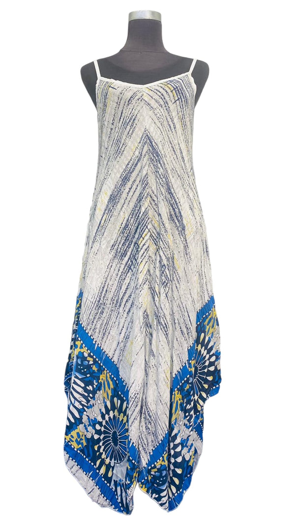 Women's Sleeveless Italian Printed Handkerchief Dress