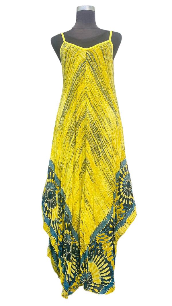 Women's Sleeveless Italian Printed Handkerchief Dress