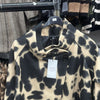 Italian Abstract Smoke Print Woolen Coat