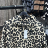 Italian Airbrushed Leopard Print Woolen Coat