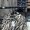 Italian Zebra Print Woolen Coat