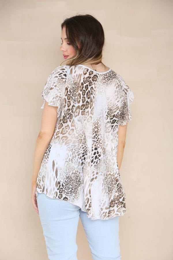 New Leopard Printed Fancy Top