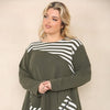 Stripe Tunic with Zip