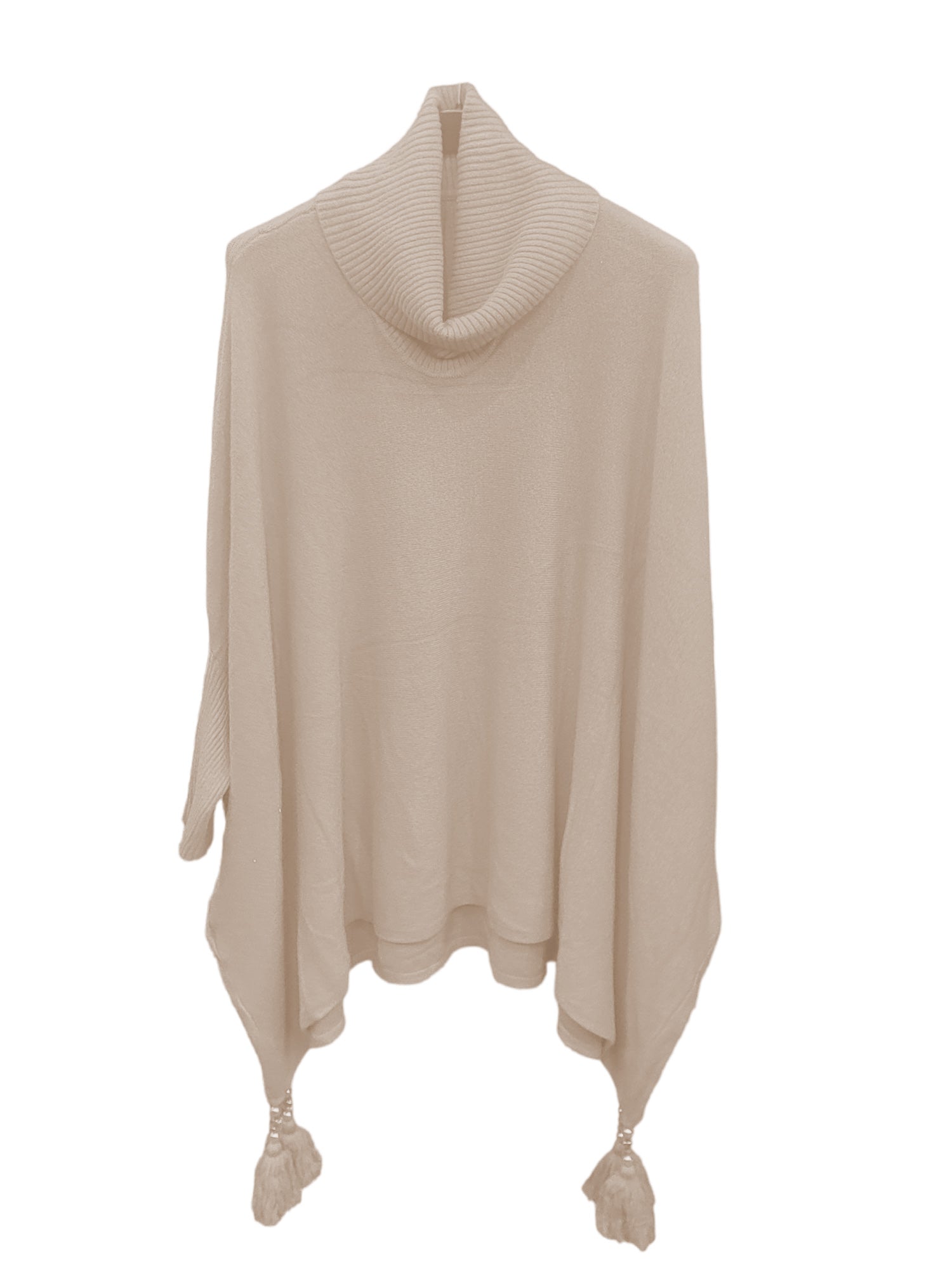 Turtleneck poncho sale with sleeves