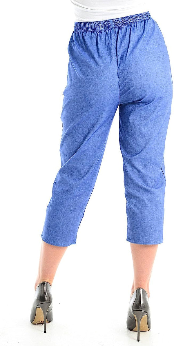 Cherry Berry Soft Stretch Trouser 3/4 Length Pack Of 11