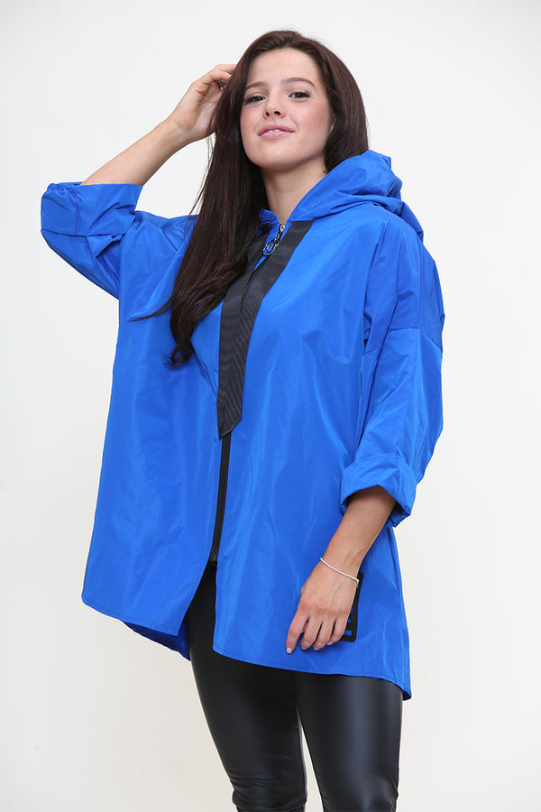 Zip Up Rain Jacket Hope Print