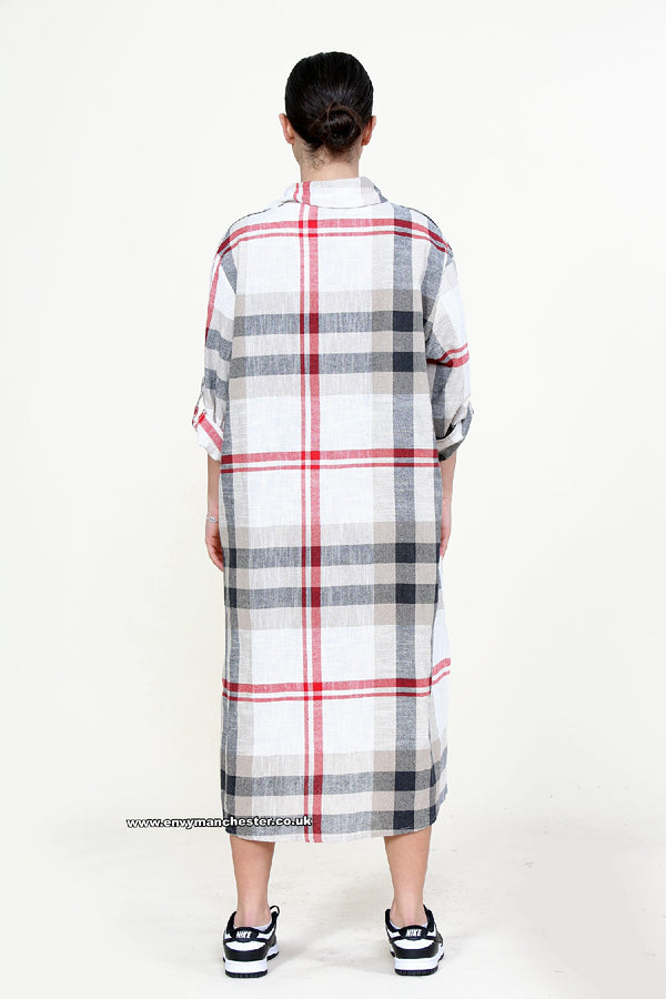 Linen Tartan Dress