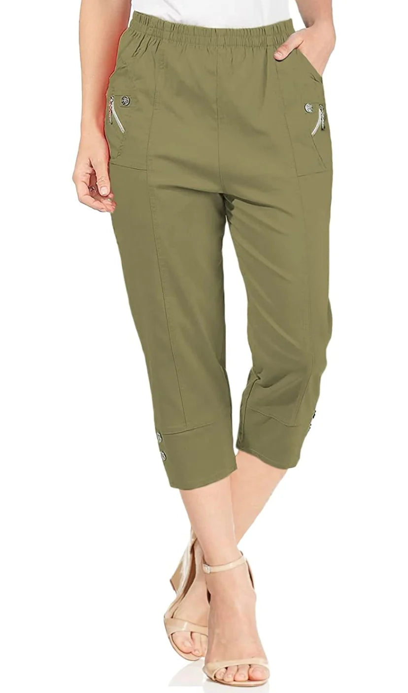 Cherry berry ladies cropped 2025 trousers