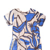 Linen Blend Floral Print Tunic Dress Pocket Detail