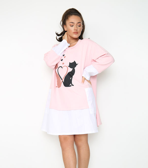 Cat Love Tunic Dress