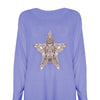 Knitted Star Sequin Top