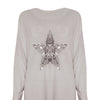 Knitted Star Sequin Top